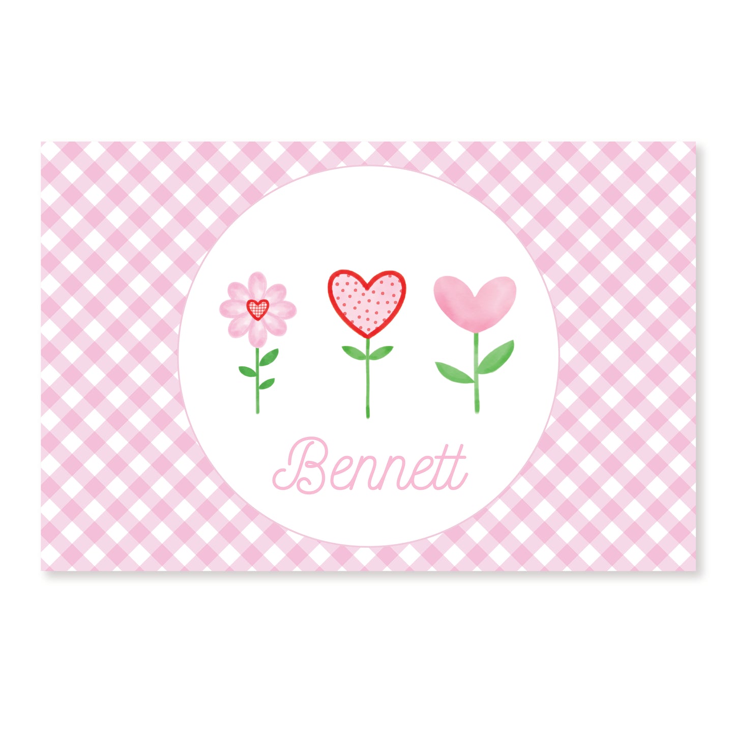 Copy of Valentine/ Easter Placemat Pink