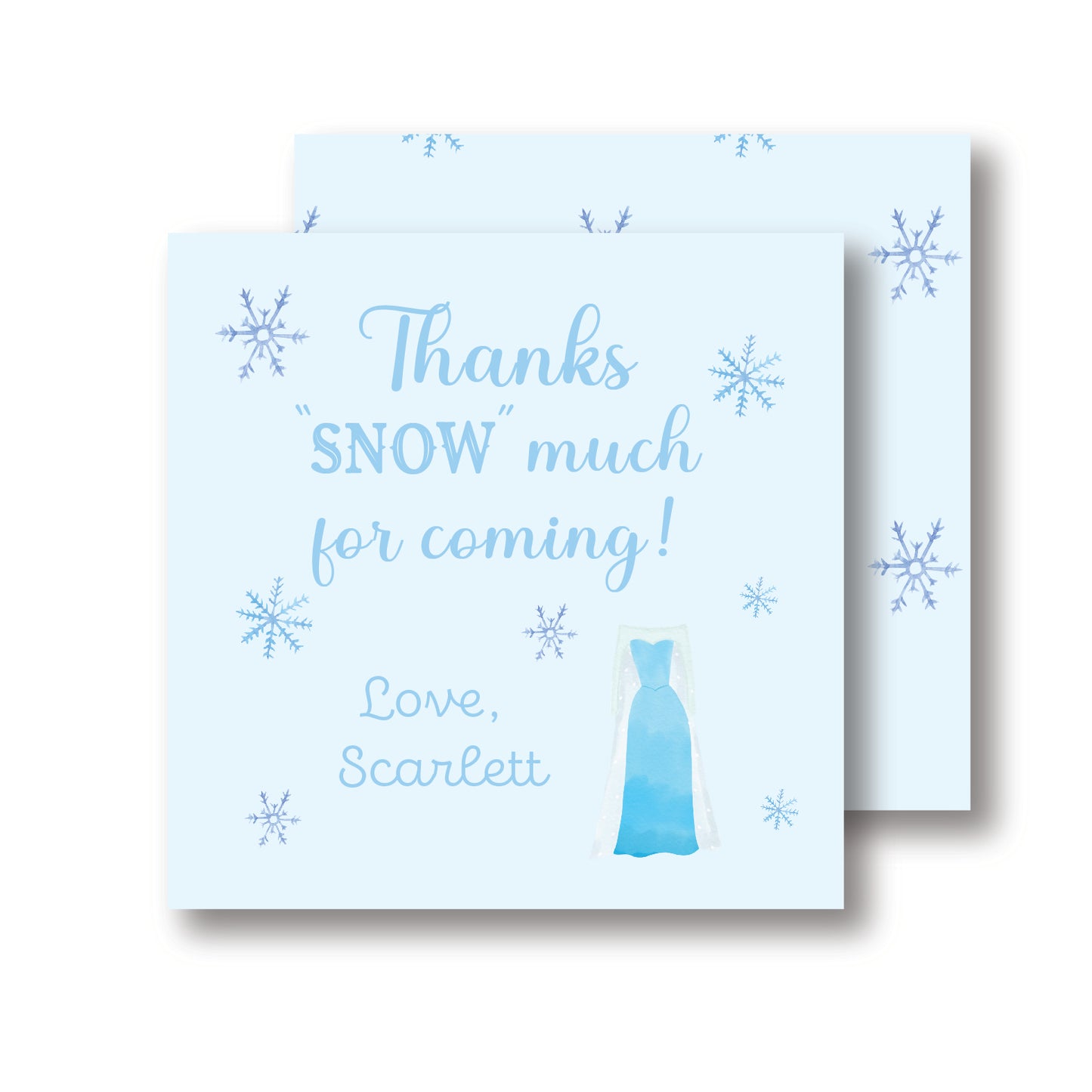Frozen Party Tag