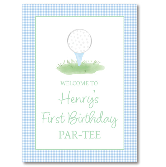 Golf Party Sign