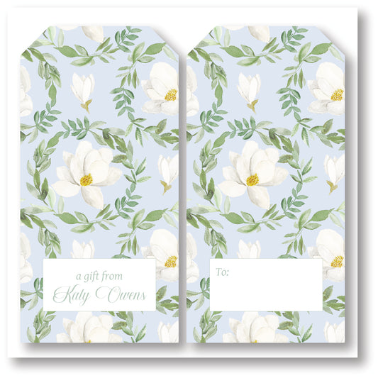 GrandMillenial Magnolia Gift Tag