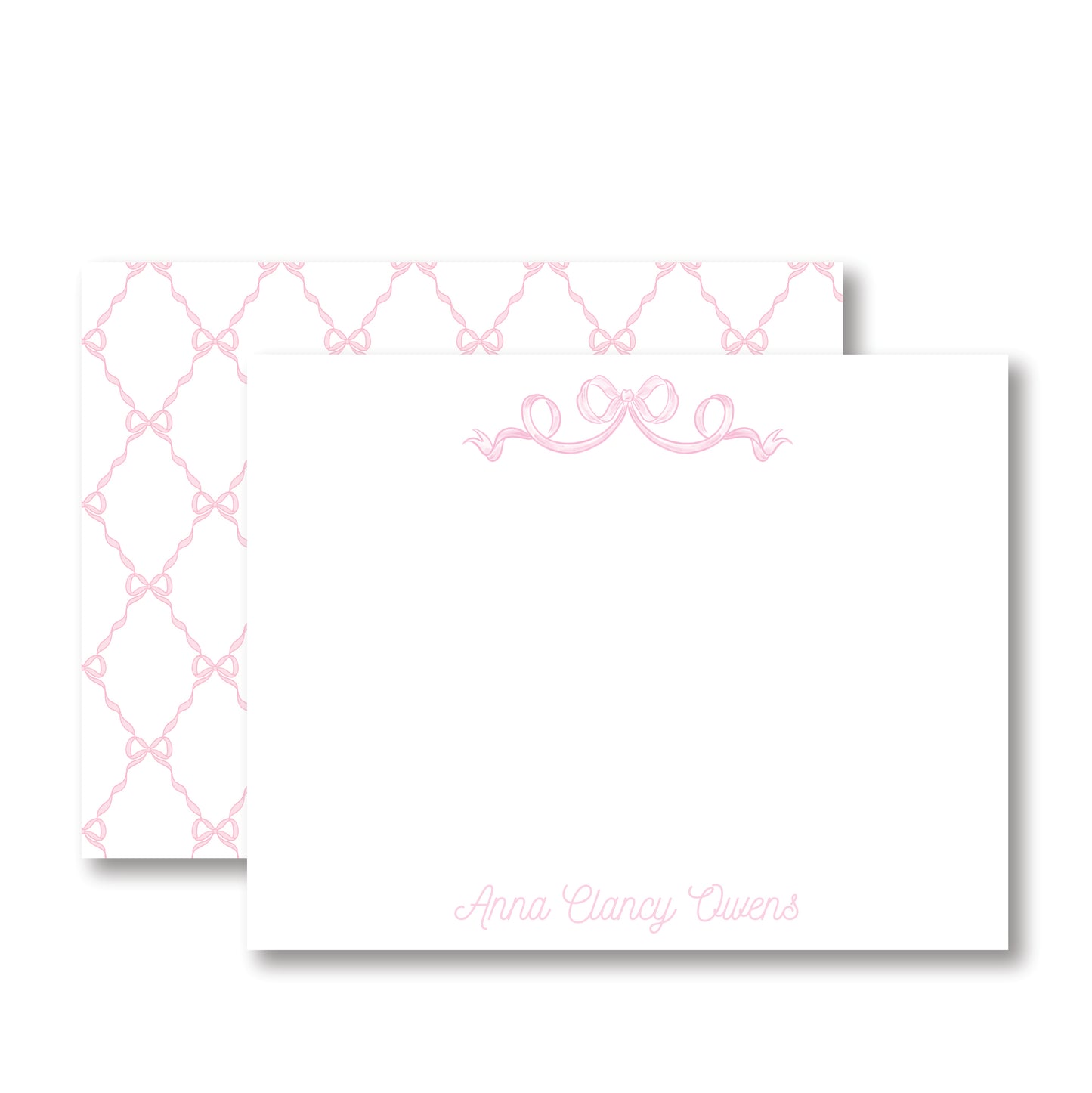 Pink Bow Stationery